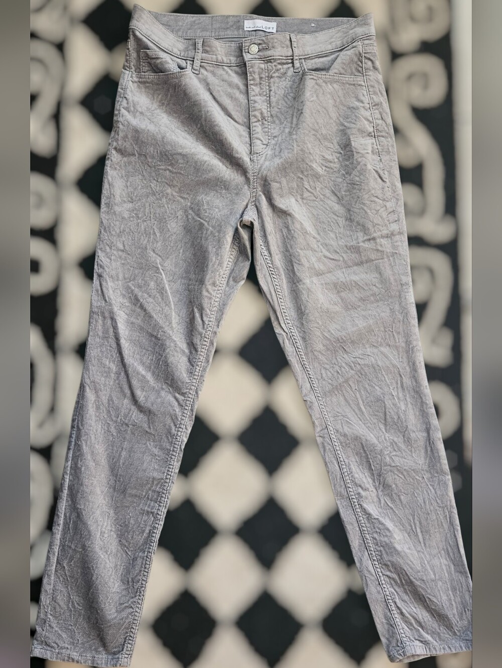 LOFT Light Gray Casual Pants